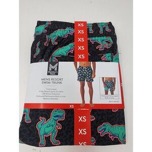 Member's Mark Mens Resort Swim‎ Trunks Black Poly Blend Casual Size XS